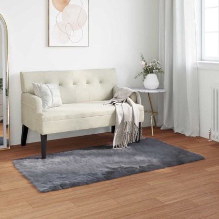 Tapis en fausse TAFALLA Anthracite 80 x 150 cm Polyester 513989513989