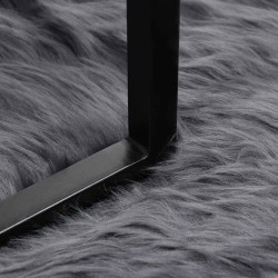 Tapis en fausse TAFALLA Anthracite 80 x 150 cm Polyester 513989513989