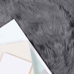 Tapis en fausse TAFALLA Anthracite 50 x 80 cm Polyester 513994513994