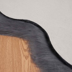 Tapis en fausse TAFALLA Anthracite 50 x 80 cm Polyester 513994513994