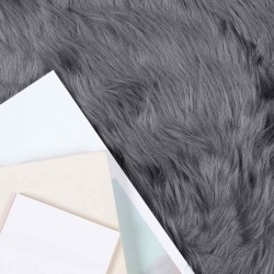 Tapis en fausse TAFALLA Anthracite 140 x 200 cm Polyester 514010514010