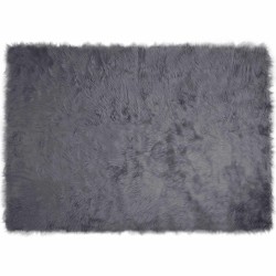 Tapis en fausse TAFALLA Anthracite 120 x 170 cm Polyester 514014514014