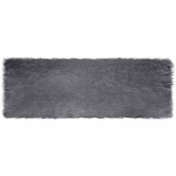 Tapis en fausse TAFALLA Anthracite 80 x 250 cm Polyester 514018514018