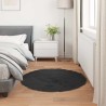Tapis en fausse TAFALLA Noir Ø 80 cm Polyester 514026514026