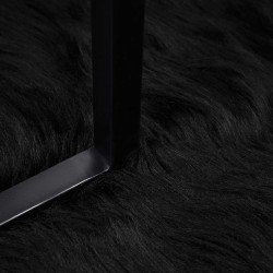 Tapis en fausse TAFALLA Noir Ø 100 cm Polyester 514027514027