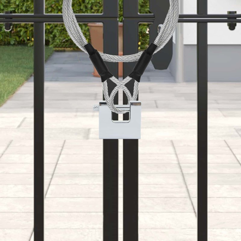 Verrou 2 pcs Argenté Acier 514056514056