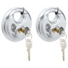 Serrures Discus avec Clés 2 pcs Argenté 9 x 2.8 x 9 cm 514061514061