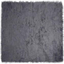 Tapis en fausse TAFALLA Anthracite 240 x 240 cm Polyester 514067514067