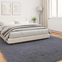 Tapis en fausse TAFALLA Anthracite 240 x 240 cm Polyester 514067514067
