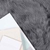 Tapis en fausse TAFALLA Anthracite 160 x 160 cm Polyester 514072514072