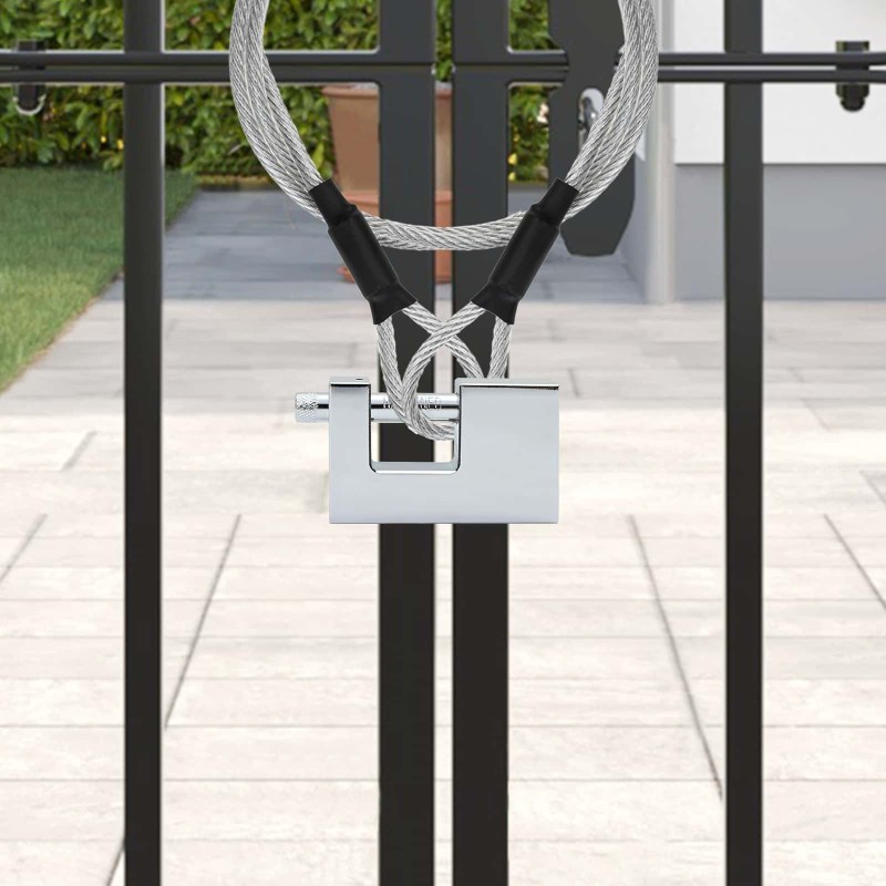 Verrou 2 pcs Argenté Acier 514078514078