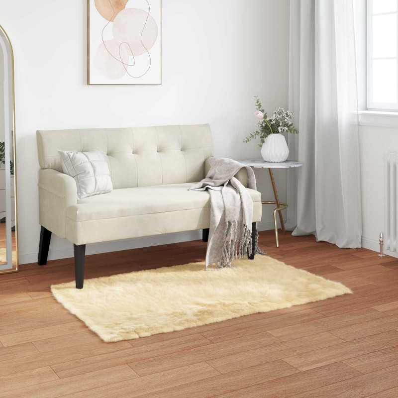 Tapis en fausse TAFALLA Crème 60 x 110 cm Polyester 514089514089