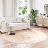 Tapis en fausse TAFALLA Beige Ø 160 cm Polyester 514114514114