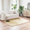 Tapis en fausse TAFALLA Crème 160 x 160 cm Polyester 514116514116