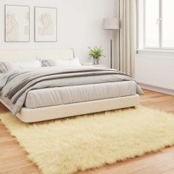 Tapis en fausse TAFALLA Crème 240 x 240 cm Polyester 514118514118