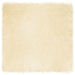 Tapis en fausse TAFALLA Crème 120 x 120 cm Polyester 514120514120