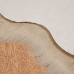 Tapis en fausse TAFALLA Beige 60 x 90 cm Polyester 514121514121