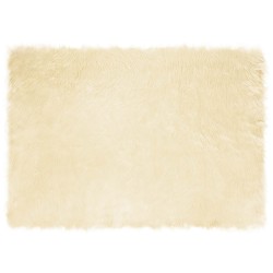 Tapis en fausse TAFALLA Crème 160 x 230 cm Polyester 514123514123