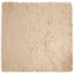 Tapis en fausse TAFALLA Beige 120 x 120 cm Polyester 514129514129
