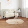 Tapis en fausse TAFALLA Beige Ø 100 cm Polyester 514130514130