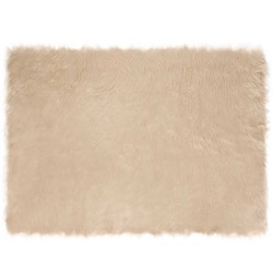 Tapis en fausse TAFALLA Beige 120 x 170 cm Polyester 514135514135