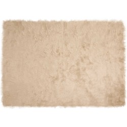 Tapis en fausse TAFALLA Beige 140 x 200 cm Polyester 514136514136