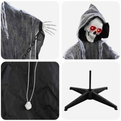 Faucheuse Halloween Grim Noir 60 x 60 x 155 cm Polyester 514196514196