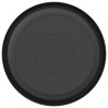 Plateau à fleurs rond 24 pcs Noir Ø 23,5 x 2,5 cm Plastique 514197514197