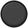 Plateau à fleurs rond 24 pcs Noir Ø 21,5 x 2,5 cm Plastique 514202514202