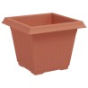 Pot de Fleurs Carré 6 pcs Rouge brique 33 x 33 x 26 cm 514203514203
