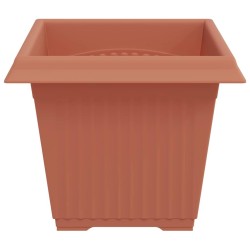 Pot de Fleurs Carré 6 pcs Rouge brique 33 x 33 x 26 cm 514203514203