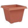 Pot de Fleurs Carré 6 pcs Rouge brique 28,5 x 28,5 x 22 cm 514204514204