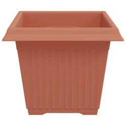 Pot de Fleurs Carré 6 pcs Rouge brique 28,5 x 28,5 x 22 cm 514204514204