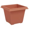 Pot de Fleurs Carré 6 pcs Rouge brique 20 x 20 x 16 cm 514206514206