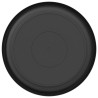 Plateau à fleurs rond 6 pcs Noir Ø 19 x 2 cm Plastique 514213514213