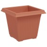 Pot de Fleurs Carré 6 pcs Rouge brique 16 x 16 x 14 cm 514220514220