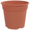 Pot à fleurs rond 24 pcs Rouge brique Ø 19 x 16 cm Plastique 514222514222