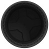 Pot à fleurs rond 6 pcs Noir Ø 15 x 12 cm Plastique 514225514225
