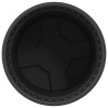 Pot à fleurs rond 6 pcs Noir Ø 12,5 x 10 cm Plastique 514226514226