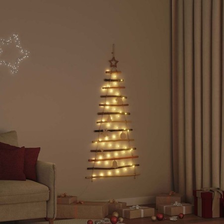 Sapin de Noël avec 50 LED Naturel 120 cm frêne massif 514227514227