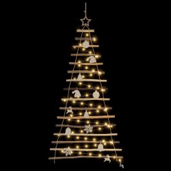 Sapin de Noël avec 50 LED Naturel 120 cm frêne massif 514227514227