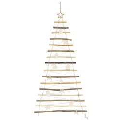Sapin de Noël avec 80 LED Naturel 150 cm frêne massif 514229514229