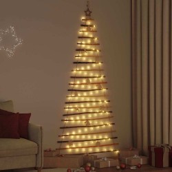 Sapin de Noël avec 130 LED Naturel 210 cm frêne massif 514230514230