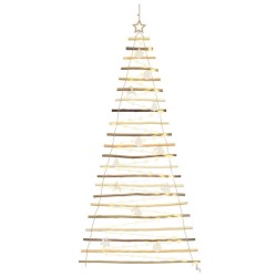 Sapin de Noël avec 130 LED Naturel 210 cm frêne massif 514230514230