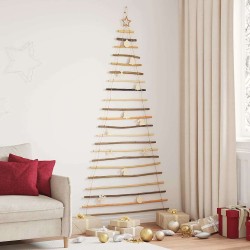 Sapin de Noël avec 130 LED Naturel 210 cm frêne massif 514230514230