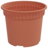 Pot à fleurs rond 6 pcs Rouge brique Ø 12,5 x 10 cm Plastique 514231514231
