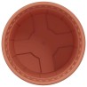 Pot à fleurs rond 6 pcs Rouge brique Ø 12,5 x 10 cm Plastique 514231514231