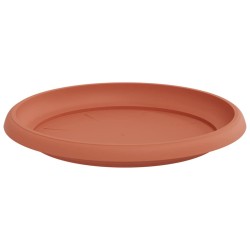 Plateau à fleurs rond 24 pcs Rouge brique Ø 21,5 x 2,5 cm 514237514237