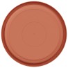 Plateau à fleurs rond 24 pcs Rouge brique Ø 23,5 x 2,5 cm 514238514238