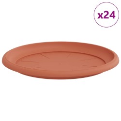 Plateau à fleurs rond 24 pcs Rouge brique Ø 27 x 2,5 cm 514239514239